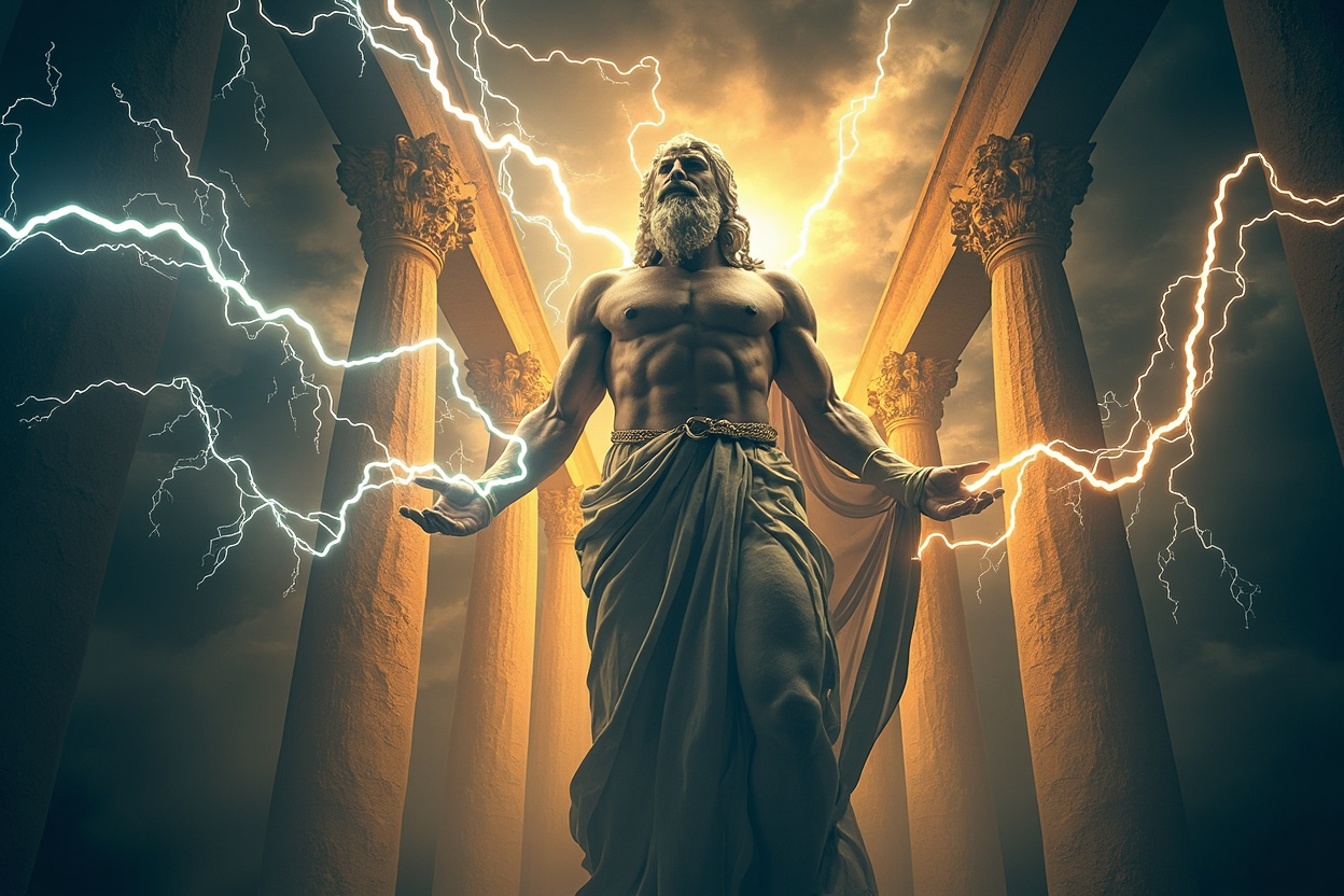 Gates of Olympus Zeus temalı slot görseli
